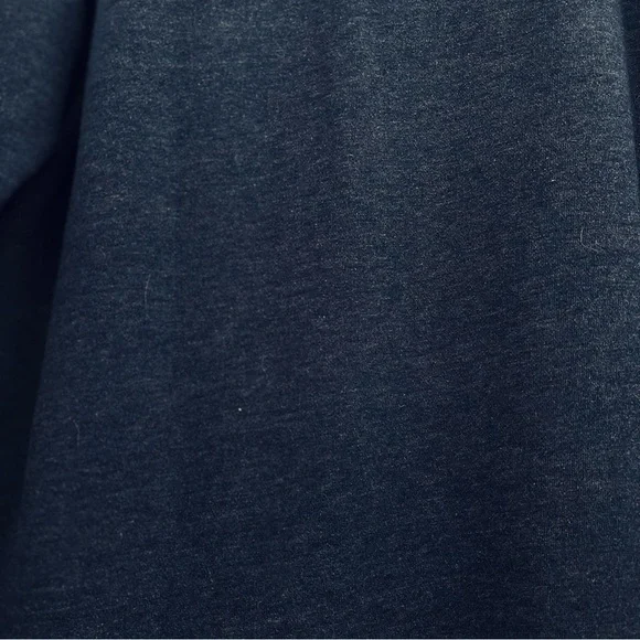 Croft & Barrow Men’s Medium Navy Blue Soft Fleece Zippered 1/4 Zip Sweatshirt - Picture 4 of 6